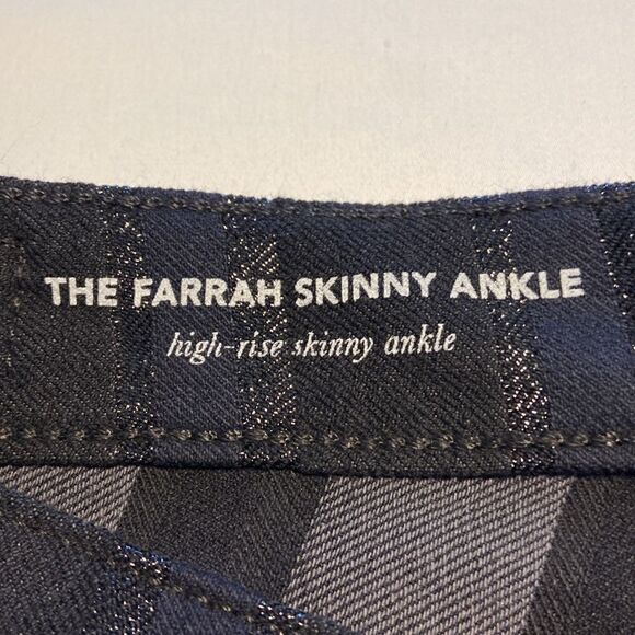 AG Adriano Goldschmied NWOT The Farrah Skinny Ankle high rise black jeans 29R - Picture 6 of 12